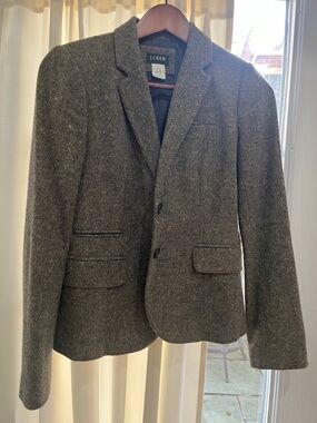 J. Crew Women’s Green Tweed Sport Coat